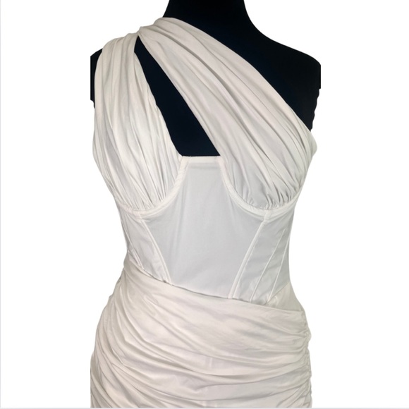 'Clementine' White Cut Out Mini Dress -L *95 - Picture 4 of 13